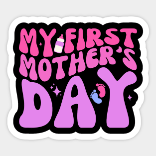 Funny My First Mothers Day Pregnancy Announcement Mom To Be Sticker